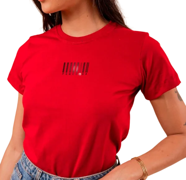 Camiseta POWEROSA ROJA para mujeres